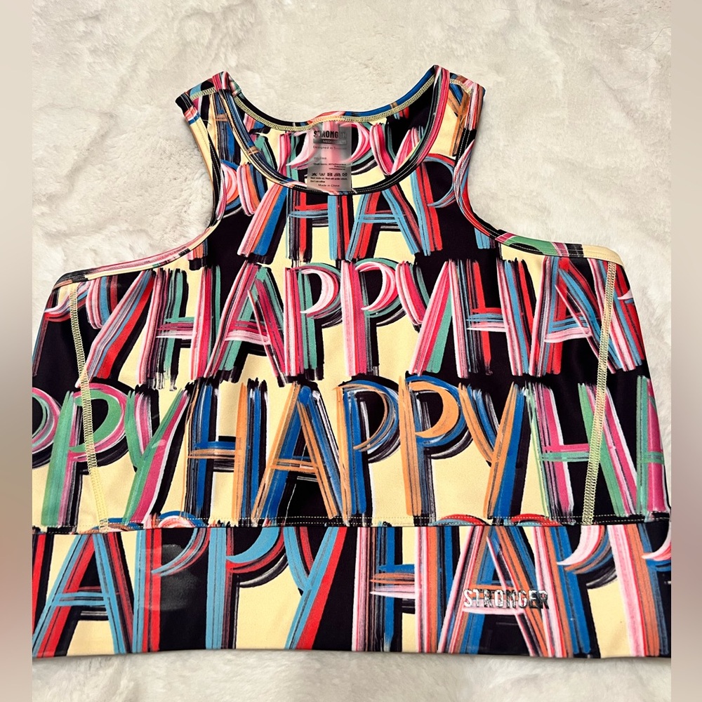 Stronger sports bra. Super cute on. Size medium